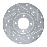 R1 Concepts 1980-1983 Toyota Corolla (US/Canada) Front Left Drilled & Slotted Silver Brake Rotor by R1 Concepts 631-76006L