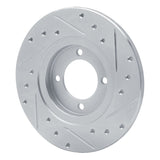 R1 Concepts 1980-1983 Toyota Corolla (US/Canada) Front Left Drilled & Slotted Silver Brake Rotor by R1 Concepts 631-76006L