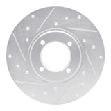 R1 Concepts 1976-1981 Toyota Celica Front Left Drilled & Slotted Silver Brake Rotor by R1 Concepts 631-76007L