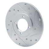 R1 Concepts 1976-1981 Toyota Celica Front Right Drilled & Slotted Silver Brake Rotor by R1 Concepts 631-76007R