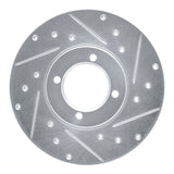 R1 Concepts 1976-1981 Toyota Celica Front Right Drilled & Slotted Silver Brake Rotor by R1 Concepts 631-76007R