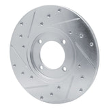 R1 Concepts 1976-1981 Toyota Celica Front Right Drilled & Slotted Silver Brake Rotor by R1 Concepts 631-76007R