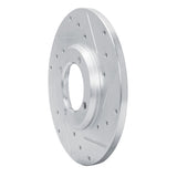 R1 Concepts 1979-1981 Toyota Celica Front Right Drilled & Slotted Silver Brake Rotor