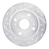 R1 Concepts 1979-1981 Toyota Celica Rear Left Drilled & Slotted Silver Brake Rotor by R1 Concepts 631-76012L