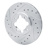 R1 Concepts 1982-1985 Toyota Celica Front Left Drilled & Slotted Silver Brake Rotor by R1 Concepts 631-76013L