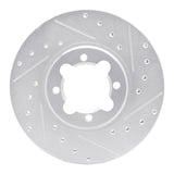 R1 Concepts 1982-1985 Toyota Celica Front Right Drilled & Slotted Silver Brake Rotor by R1 Concepts 631-76013R
