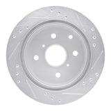 R1 Concepts 1982-1985 Toyota Celica Rear Left Drilled & Slotted Silver Brake Rotor by R1 Concepts 631-76014L