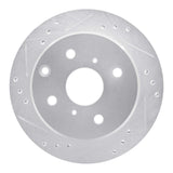 R1 Concepts 1982-1985 Toyota Celica Rear Left Drilled & Slotted Silver Brake Rotor by R1 Concepts 631-76014L