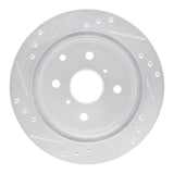 R1 Concepts 1982-1985 Toyota Celica Rear Right Drilled & Slotted Silver Brake Rotor by R1 Concepts 631-76014R