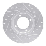 R1 Concepts 1981-1982 Toyota Cressida Front Left Drilled & Slotted Silver Brake Rotor by R1 Concepts 631-76015L