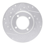 R1 Concepts 1981-1982 Toyota Cressida Front Left Drilled & Slotted Silver Brake Rotor by R1 Concepts 631-76015L