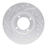 R1 Concepts 1981-1982 Toyota Cressida Front Right Drilled & Slotted Silver Brake Rotor by R1 Concepts 631-76015R