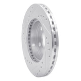 R1 Concepts 1983-1986 Toyota Camry Front Right Drilled & Slotted Silver Brake Rotor
