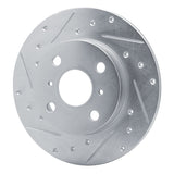 R1 Concepts 1983-1990 Toyota Tercel Front Left Drilled & Slotted Silver Brake Rotor by R1 Concepts 631-76017L