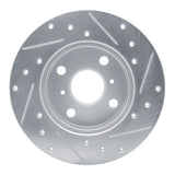 R1 Concepts 1983-1990 Toyota Tercel Front Left Drilled & Slotted Silver Brake Rotor by R1 Concepts 631-76017L