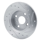 R1 Concepts 1983-1990 Toyota Tercel Front Left Drilled & Slotted Silver Brake Rotor by R1 Concepts 631-76017L