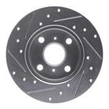 R1 Concepts 1983-1990 Toyota Tercel Front Right Drilled & Slotted Silver Brake Rotor by R1 Concepts 631-76017R