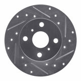 R1 Concepts 1983-1990 Toyota Tercel Front Right Drilled & Slotted Silver Brake Rotor by R1 Concepts 631-76017R
