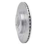 R1 Concepts 1984-1987 Toyota Corolla (US/Canada) Front Left Drilled & Slotted Silver Brake Rotor by R1 Concepts 631-76020L