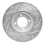 R1 Concepts 1984-1987 Toyota Corolla (US/Canada) Front Left Drilled & Slotted Silver Brake Rotor by R1 Concepts 631-76020L