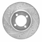 R1 Concepts 1984-1987 Toyota Corolla (US/Canada) Front Left Drilled & Slotted Silver Brake Rotor by R1 Concepts 631-76020L