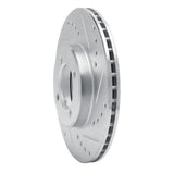 R1 Concepts 1984-1987 Toyota Corolla (US/Canada) Front Right Drilled & Slotted Silver Brake Rotor by R1 Concepts 631-76020R