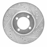 R1 Concepts 1984-1987 Toyota Corolla (US/Canada) Front Right Drilled & Slotted Silver Brake Rotor by R1 Concepts 631-76020R