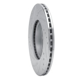 R1 Concepts 1984-1987 Toyota Corolla (US/Canada) Front Right Drilled & Slotted Silver Brake Rotor by R1 Concepts 631-76020R