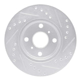 R1 Concepts 1985-1988 Chevrolet Nova Front Left Drilled & Slotted Silver Brake Rotor by R1 Concepts 631-76021L