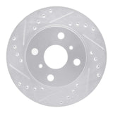 R1 Concepts 1985-1988 Chevrolet Nova Front Left Drilled & Slotted Silver Brake Rotor by R1 Concepts 631-76021L
