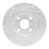 R1 Concepts 1985-1988 Chevrolet Nova Front Right Drilled & Slotted Silver Brake Rotor by R1 Concepts 631-76021R