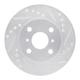 R1 Concepts 1985-1988 Chevrolet Nova Front Right Drilled & Slotted Silver Brake Rotor by R1 Concepts 631-76021R