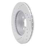 R1 Concepts 1985-1988 Chevrolet Nova Front Right Drilled & Slotted Silver Brake Rotor by R1 Concepts 631-76021R