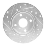 R1 Concepts 1984-1988 Chevrolet Nova Front Right Drilled & Slotted Silver Brake Rotor by R1 Concepts 631-76022R
