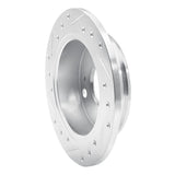 R1 Concepts 1985-1987 Toyota Corolla (US/Canada) Rear Right Drilled & Slotted Silver Brake Rotor by R1 Concepts 631-76023R