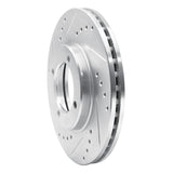 R1 Concepts 1984-1987 Toyota Cressida Front Left Drilled & Slotted Silver Brake Rotor by R1 Concepts 631-76024L