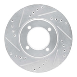 R1 Concepts 1984-1987 Toyota Cressida Front Left Drilled & Slotted Silver Brake Rotor by R1 Concepts 631-76024L