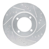 R1 Concepts 1984-1987 Toyota Cressida Front Right Drilled & Slotted Silver Brake Rotor by R1 Concepts 631-76024R