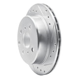 R1 Concepts 1984-1988 Toyota Cressida Rear Right Drilled & Slotted Silver Brake Rotor by R1 Concepts 631-76025R