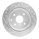 R1 Concepts 1984-1988 Toyota Cressida Rear Right Drilled & Slotted Silver Brake Rotor by R1 Concepts 631-76025R