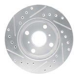 R1 Concepts 1986-1989 Toyota Celica Front Right Drilled & Slotted Silver Brake Rotor by R1 Concepts 631-76026R