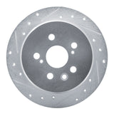 R1 Concepts 1986-1993 Lexus ES250 Rear Left Drilled & Slotted Silver Brake Rotor by R1 Concepts 631-76029L