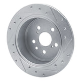 R1 Concepts 1986-1993 Lexus ES250 Rear Left Drilled & Slotted Silver Brake Rotor by R1 Concepts 631-76029L