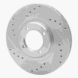 R1 Concepts 1985-1988 Toyota Cressida Front Left Drilled & Slotted Silver Brake Rotor by R1 Concepts 631-76030L