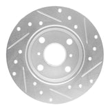 R1 Concepts 1985-1986 Toyota MR2 Rear Left Drilled & Slotted Silver Brake Rotor by R1 Concepts 631-76031L