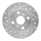 R1 Concepts 1985-1986 Toyota MR2 Rear Left Drilled & Slotted Silver Brake Rotor by R1 Concepts 631-76031L