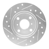 R1 Concepts 1985-1986 Toyota MR2 Rear Right Drilled & Slotted Silver Brake Rotor by R1 Concepts 631-76031R