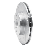 R1 Concepts 1987-1992 Geo Prizm Front Left Drilled & Slotted Silver Brake Rotor by R1 Concepts 631-76032L