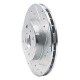 R1 Concepts 1987-1992 Geo Prizm Front Right Drilled & Slotted Silver Brake Rotor by R1 Concepts 631-76032R