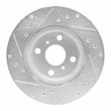 R1 Concepts 1987-1992 Geo Prizm Front Right Drilled & Slotted Silver Brake Rotor by R1 Concepts 631-76032R